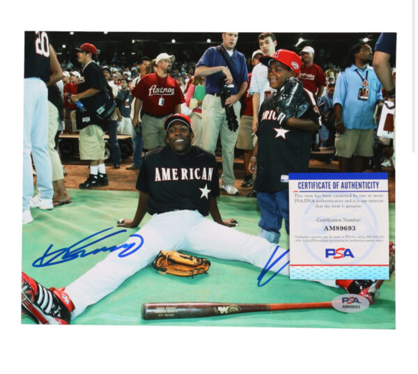 Autographed Photo by Vladimir Guerrero Sr & Vladimir Guerrero JR. - Image 2