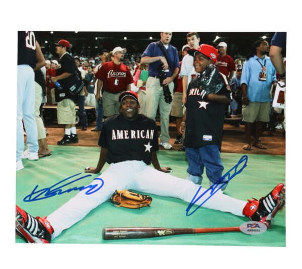 Autographed Photo by Vladimir Guerrero Sr & Vladimir Guerrero JR.