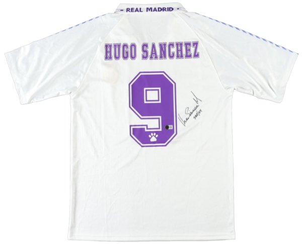 Real Madrid Signed Jersey Hugo Sanchez