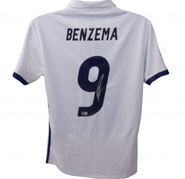 Real Madrid Signed Jersey Karim Benzema