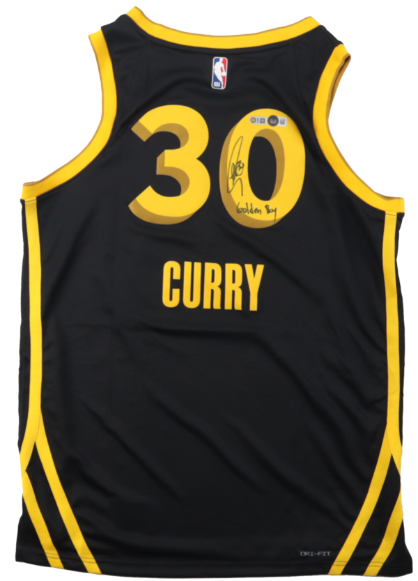 Warriors Signed Jersey Stephen Curry 'Golden Boy'