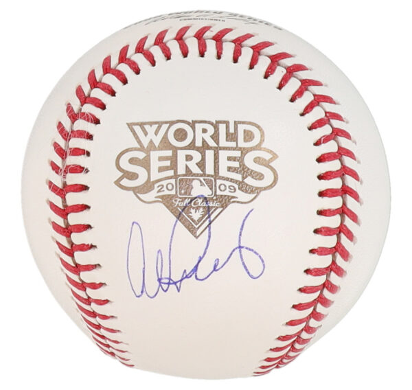 MLB Signed Ball Alex Rodriguez World Series 09