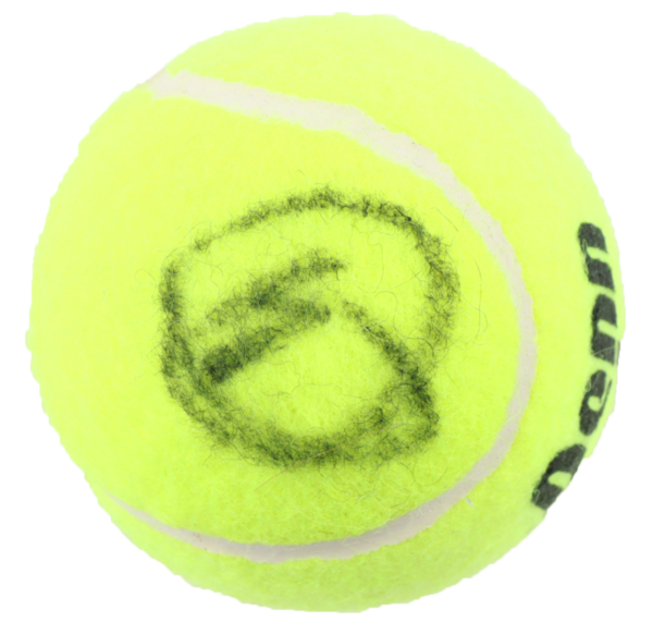 Tennis Ball Signed by Novak Djokovic