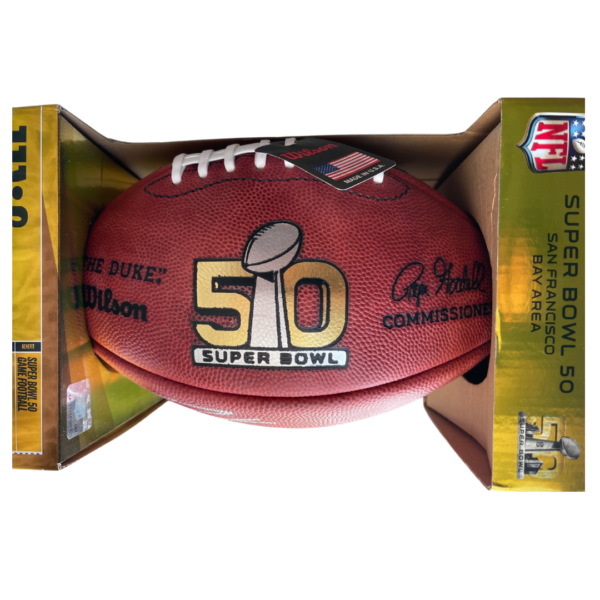 SuperBowl 50 Signed Ball Peyton Manning - Image 3