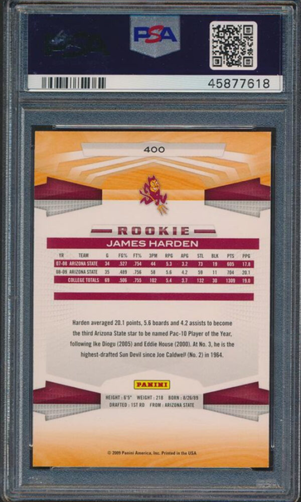 Rookie Card James Harden PSA 8 - Image 2