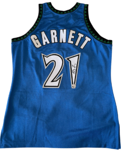 Kevin Garnett signed Timberwolves jersey