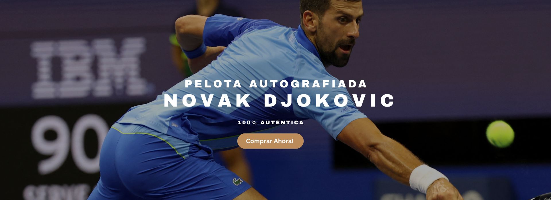 Banner Memorabilia Novak Djokovic