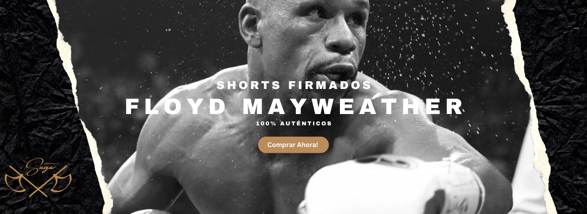 Banner Memorabilia Deportiva Floyd Mayweather Saga Memorabilia