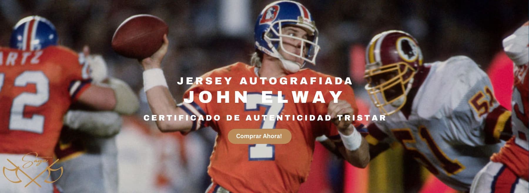 Banner Jersey Firmada John Elway Denver Broncos Memorabilia